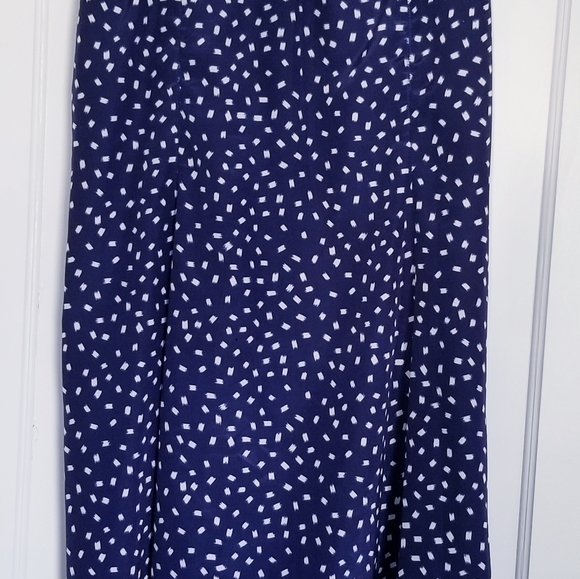 Women's Polka Dot Skirt Set Blue & White  Size 24W - Picture 2 of 8